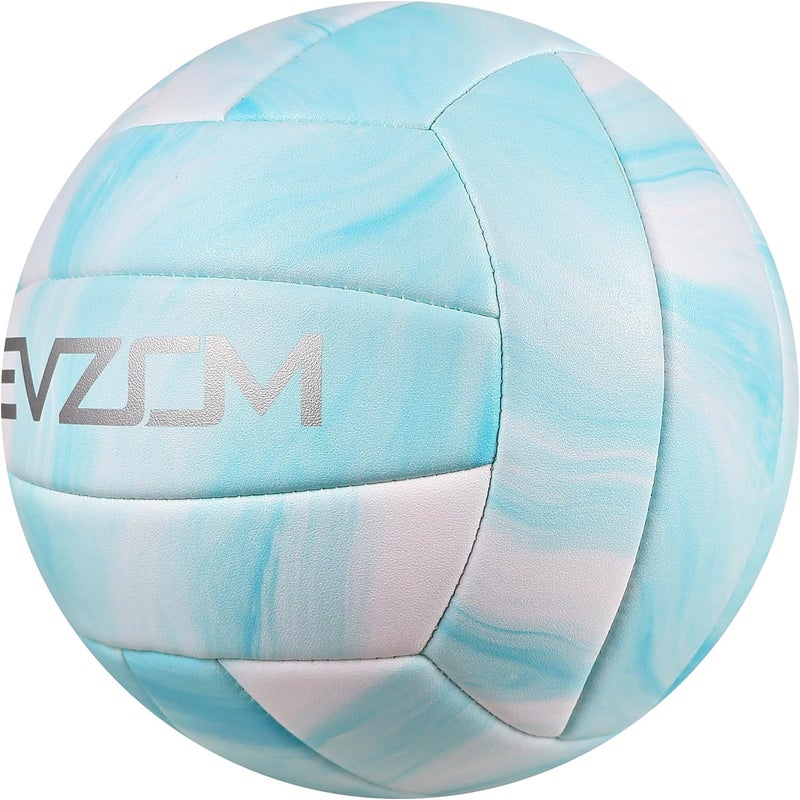 EVZOM Super Soft Volleyball Beach Volleyball Official Size 5 for Outdoor/Indoor/Pool/Gym/Training Premium Volleyballs Equipment Durability Stability Sports Ball - Image 2